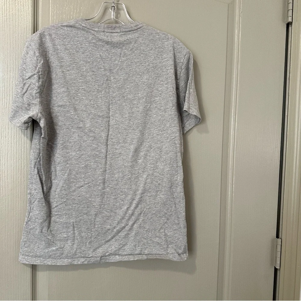 Polo by Ralph Lauren Gray T-Shirt Women’s Medium American Flag Style Logo Casual - Picture 3 of 3